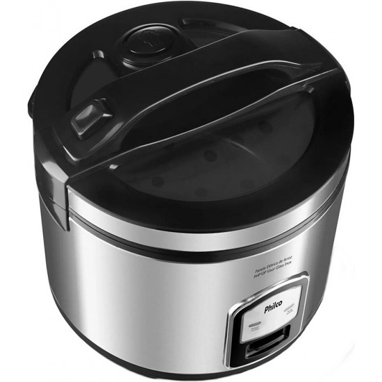 Panela de Arroz Elétrica Philco Inox 10 xícaras PH10P 127V